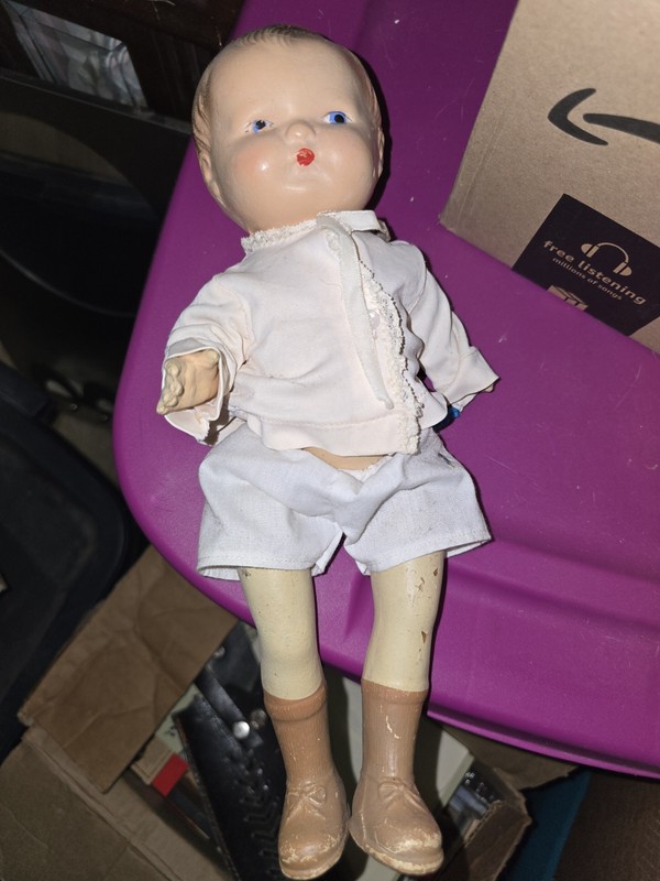 12.5" Vintage Composition Doll