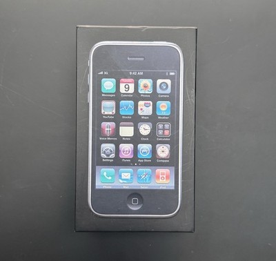 iPhone 3GS 16GB nur VERPACKUNG schwarz  (ohne iPhone) Box Schachtel OVP