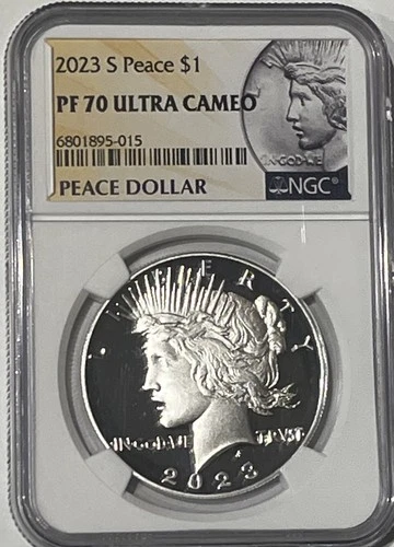 2023 s silver proof Peace Dollar NGC PF 70 Ultra Cameo Shipping Is Free