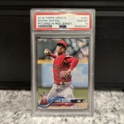 #1 2018 Topps Update #US1 Shohei Ohtani Pitching In Red Jersey RC Rookie PSA 10