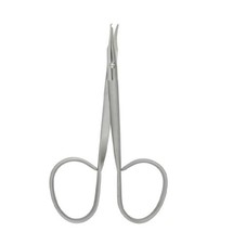 Set of 3 Reeh Stitch Scissors, 4", Slightly Crvd Blades, Ribbon Type Large Rings