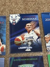 2012 Minnesota Lynx Pocket Schedule Lindsay Whalen 2011 WNBA Champions Medica
