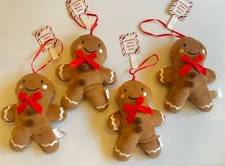 Target Bullseye Playground 2025 Gingerbread Boy Christmas Tree Ornament Set Of 4