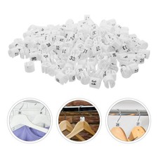 180 Pcs Hanger Size Indicators Garment Separators Clothing Rack Number Markers