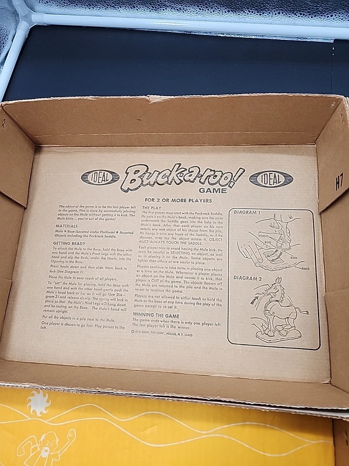 Vintage 1970 "Buck-A-Roo" Game / Rare IDEAL Toy Corp. Game No. 2354-9 - Image 2 of 4