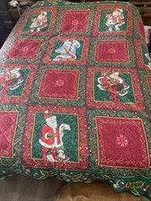 Christmas Santa Claus Duvet Cover Full Size Comforter Cover 88  x88  