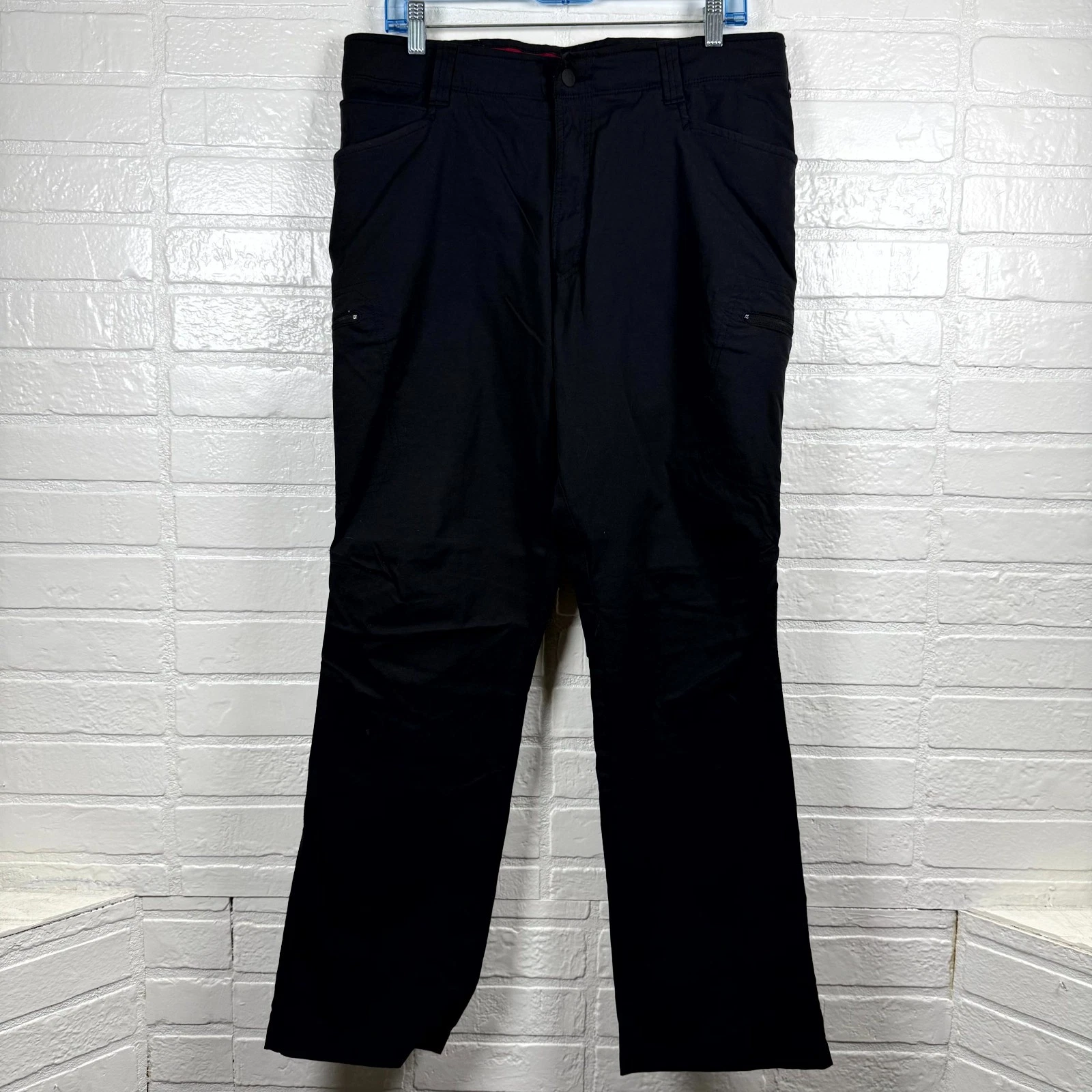 Wrangler Outdoor Carpenter Pants Mens 36X32 Black Straight Leg Utility Workwear
