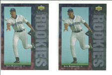 (2) ALEX RODRIGUEZ 1994 UPPER DECK ROOKIE CARDS #24!!!MARINERS!!!