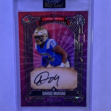 1/2 Wild Card 2024 5 Card Draw Darius Muasau Rookie Auto UCLA #5CDCA-DM Football. rookie card picture