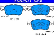 ATE Bremsbelagsatz Scheibenbremse 13.0460-7347.2 für FORD KUGA 3 DFK FOCUS 4 HN