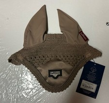 NWT LeMieux Loire Satin Fly Veil Ear Bonnet Mink Size Medium