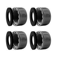 4 St&uuml;ck PVC-Gewindekappe 3/4'', 25mm Innengewinde Rohrkappe mit 4 St&uuml;ck
