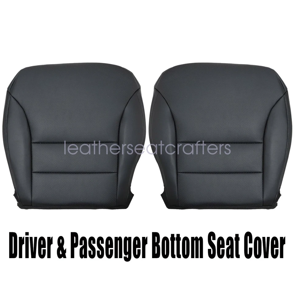 Cubierta de asiento de cuero de repuesto para parte inferior lateral negra para Honda CRV 2005-2007 Foto 3 de 4