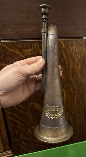 Regiment Brass Bugle 12” Patina GIFT Musician Music Mouthpiece Cavalry BLEMISH