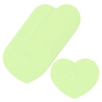 100Stk Herzausstanzungen Papier 6.3X7.4Cm HerzföRmige Karten FüR Diy HellgrüN