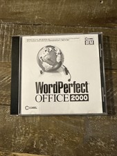 Microsoft Word Perfect Office 2000 PC Cd Rom