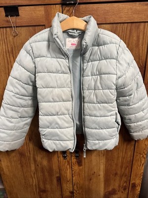 Children s Place Puffer Jacket Size Small 5/6 Light Blue Teal Color