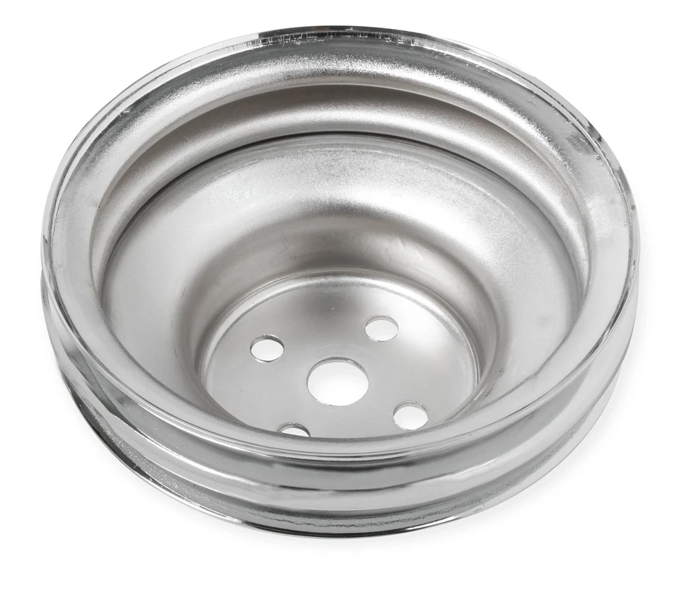 Polea bomba agua cromada Mr. Gasket 8831 - doble ranura Foto 3 de 4