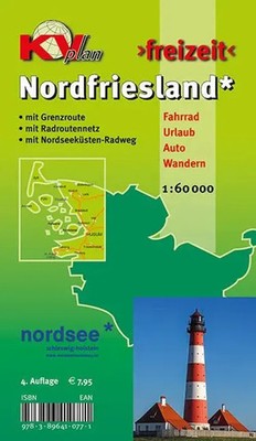 Nordfriesland Kreis mit Sylt, Amrum, Föhr und Halligen, KVplan,...