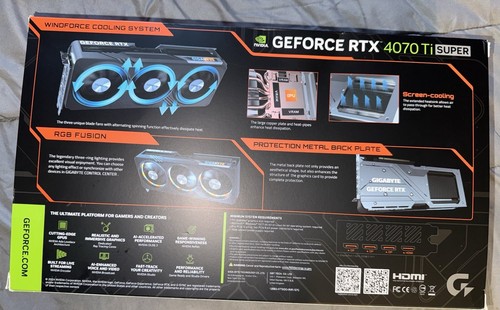 Gigabyte rtx 4070 ti super OC 16GB-White - 第 5/5 張圖片
