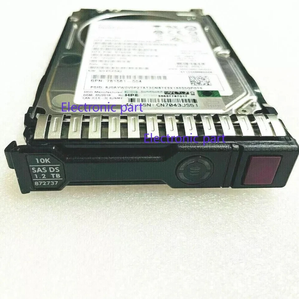HPE 872479-B21 872737-001 876938-002 1.2TB 12G SAS 10K 2.5 SC ENT HARD DRIVE HDD - Image 4 of 4