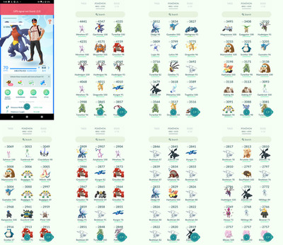 Pokémon Acc Go - Level 70 - 905 Shiny - 894 Legendary - Instant D3livery