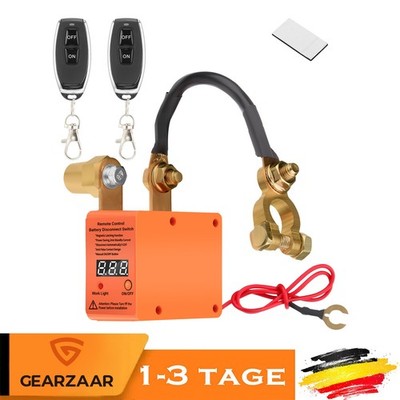 Wireless Remote Car Battery Disconnect Relay Master Kill Cut-off Switch Isolator