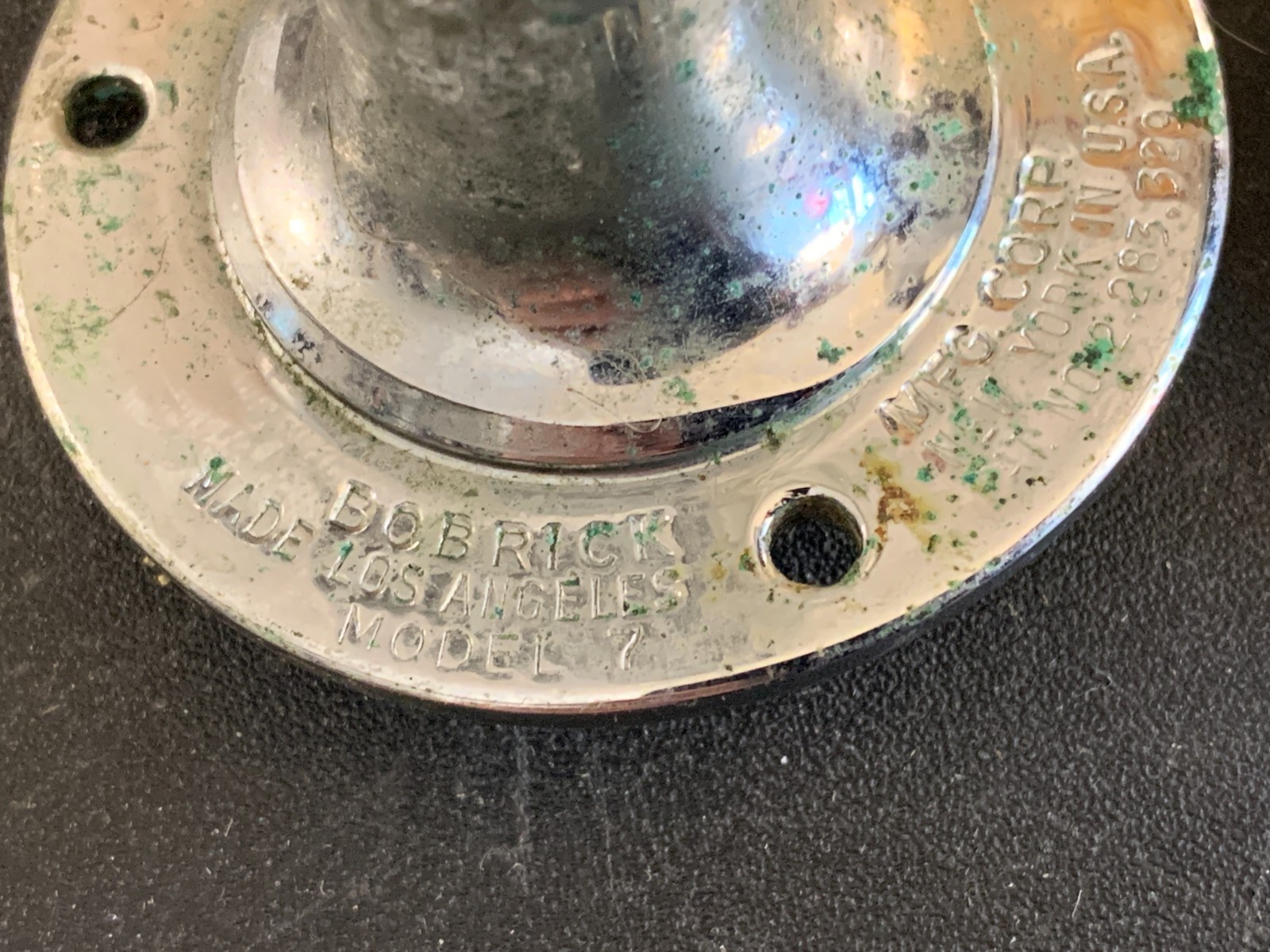 Bobrick Model 7 Vintage Soap Dispenser (2) used worn torn dirty untested vintage