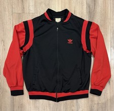 Vintage ADIDAS Trefoil Men s Full-Zip Track Jacket XL Red Black