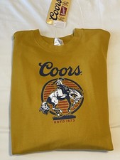 Coors Banquet Beer Sweatshirt Crewneck Pullover Men  s Size Medium. New With Tags