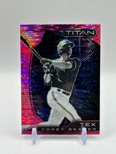 2022 Panini Chronicles Titan Corey Seager Pink Pulsar #23 Texas Rangers