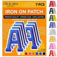 Oli and Alex Letters Blue A 2.4 inch