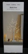 Tabletop White Birch Tree Home Decorations 24 LED Lights
