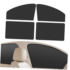 Car Side Window Sunshade, Heat Insulation Sun Protection Window 4 PCS Black