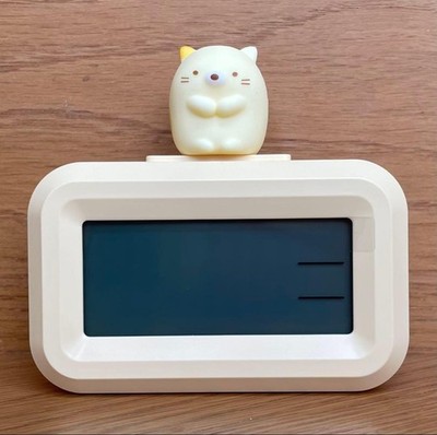 Sumikko Gurashi 3D Cat Digital Alarm Clock, Calendar, Temp, Snooze, Used