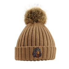 GORDON SETTER DOG BEANIE. UNISEX WINTER HAT. EMBROIDERED DOG BREED. GIFT BOXED