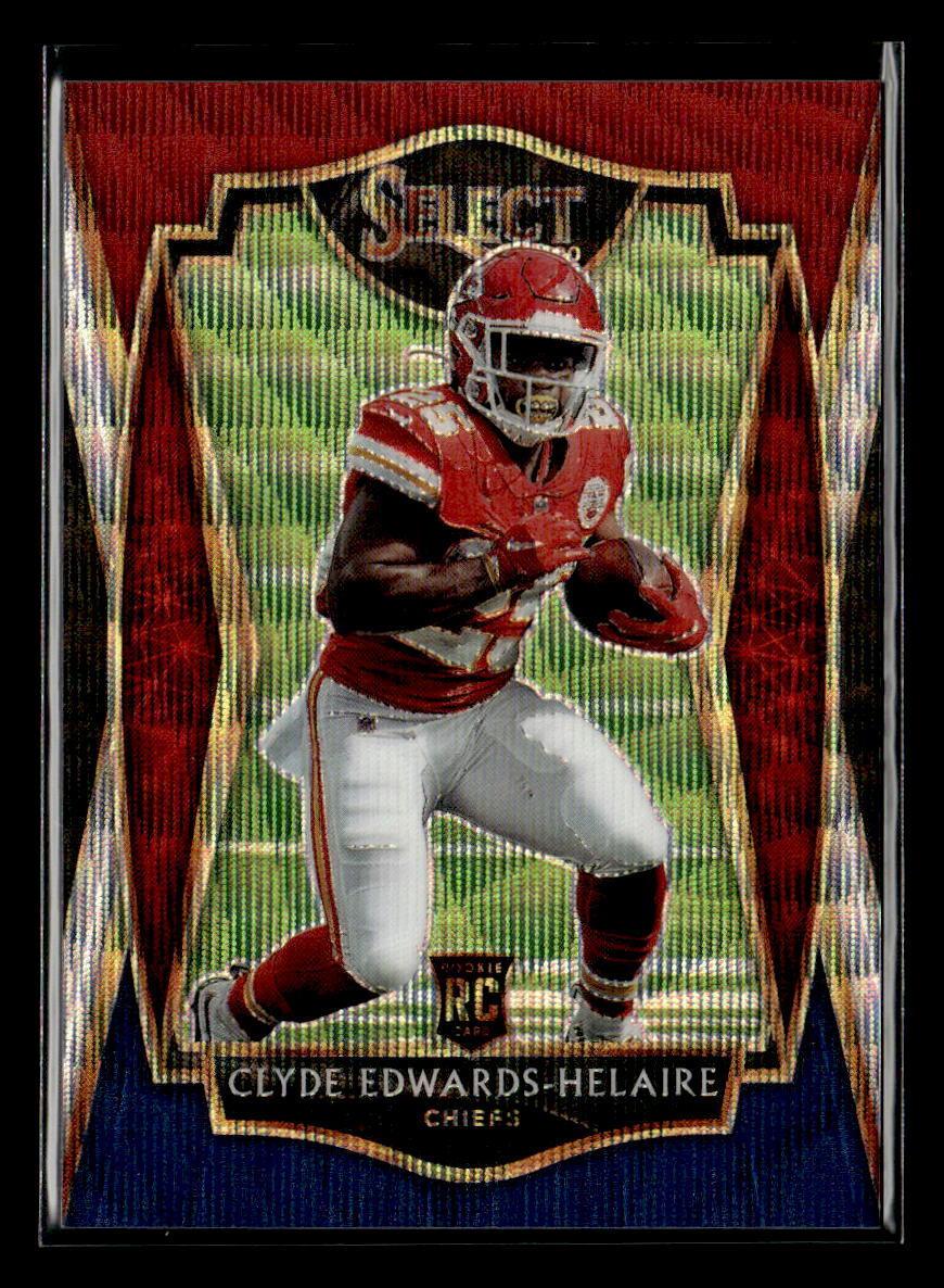 Clyde Edwards-Helaire 2020 Panini Select #154 Tri-Color Prizm /199 Chiefs