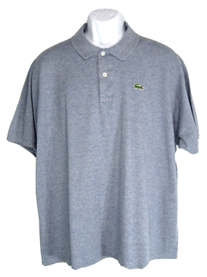 Lacoste 5191L Classic Pique Mesh Short Sleeve Polo Shirt Blue Size 8 | eBay