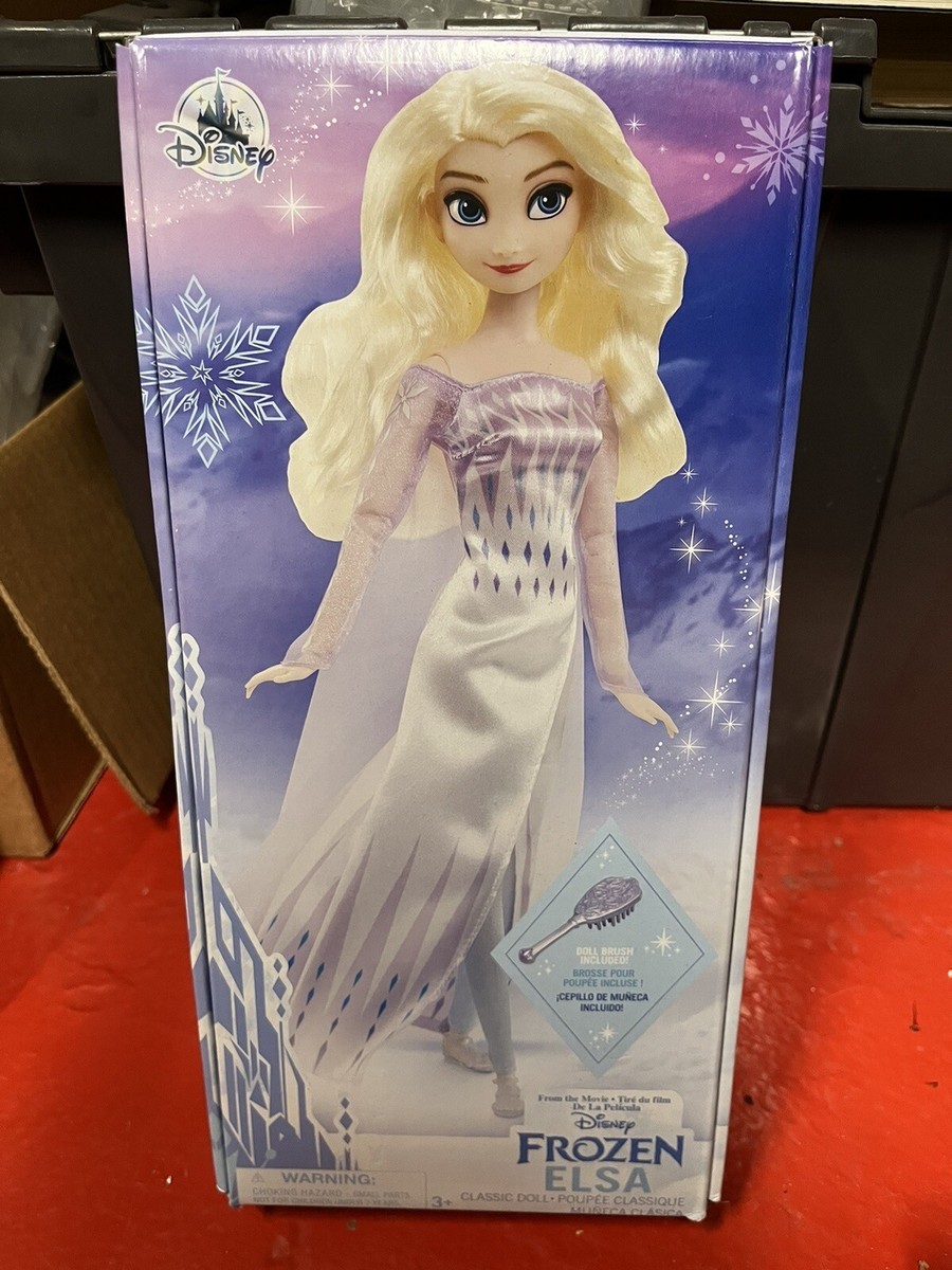 Disney Frozen Elsa Classic Doll With Hair Brush New In Unopened