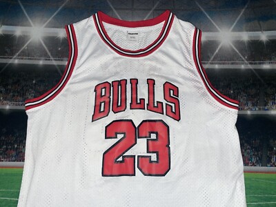 Michael Jordan #23 Raavin Throwback Jersey Stitched Sz 2XL White