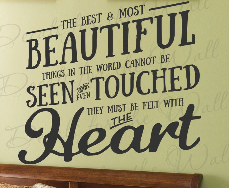 Helen Keller Inspirational Wall Art Vinyl Decal IN77B for Home Decor