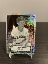Ron Santo 2021 Topps Chrome Platinum Anniversary Black & White Diamond #619