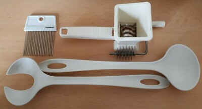Fackelmann 3teiliges Set - Kartoffelgreifer - Salatbesteck - Kräutermühle - NEU
