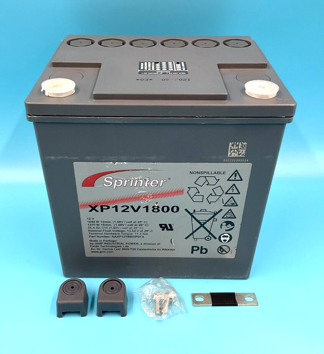 ハリトス2箱 GNB EXIDE Sprinter XP12V1800 12V 56.4Ah AGM Replacement Battery