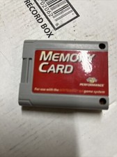 Performance Memory Card  Nintendo 64 N64 with Box
