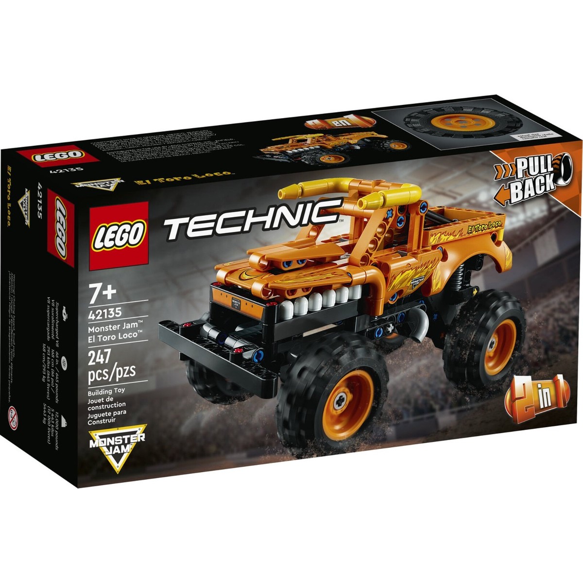LEGO Monster Jam El Toro Loco TECHNIC 42134 Building Kit 247 Pcs