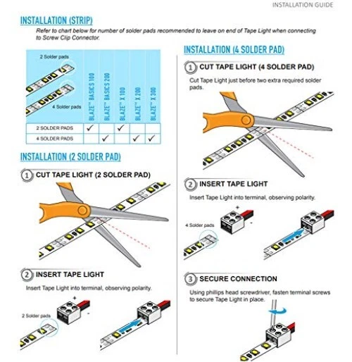 25-Pack LED Tape Light Connectors Solderless Terminal Block Led Strip Connect... - Image 4 of 4