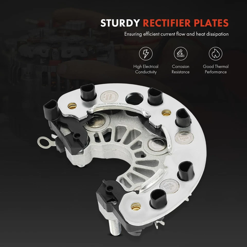 Diodo rectificador alternador con disipador de calor para Mercedes-Benz W203 W204 C230 CLK350 Foto 4 de 4