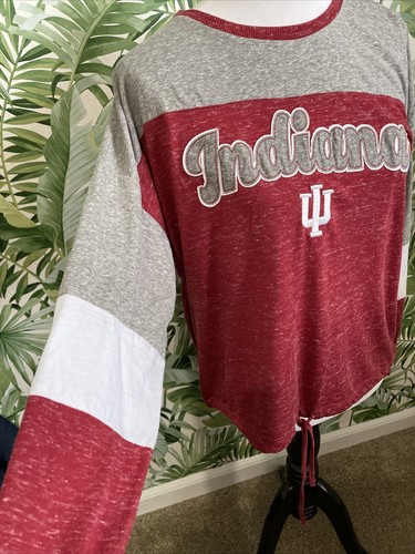 Colosseum Womens IU Indiana Hoosiers Long Sleeve T-Shirt - Size Large NWT - Picture 4 of 7