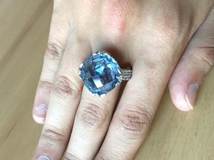 qvc blue topaz rings